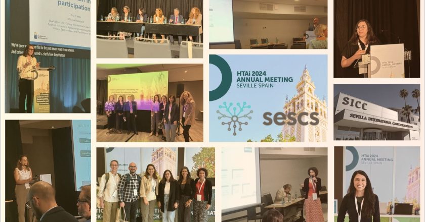 El equipo de investigadores del SESCS durante el encuentro anual HTAi 2024: Ana Toledo Chavarri, María Ximena Rojas Reyes, Mar Trujillo Martín, Aythami de Armas Castellano, Andrea Duarte Díaz, Yadira González Hernández, Lilisbeth Perestelo Pérez, Carmen Guirado Fuentes y Estefanía Herrera Ramos.
